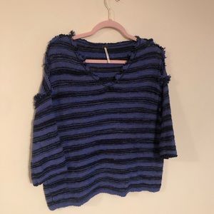 Purple striped sweater